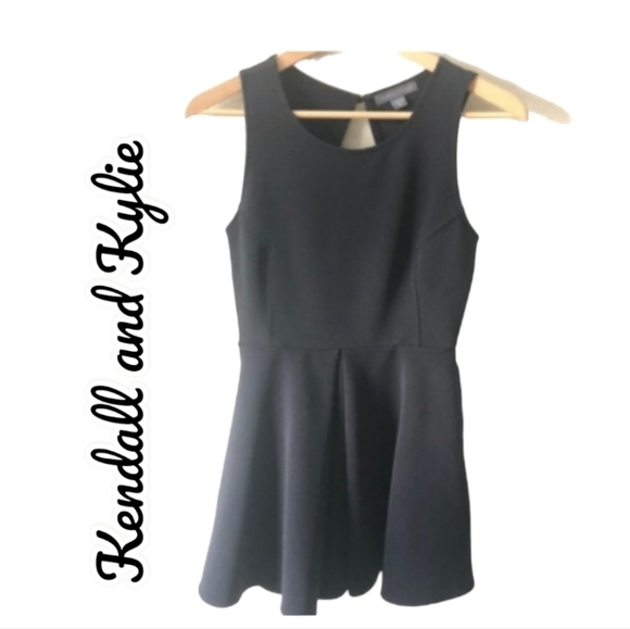 Kendall and Kylie open back mini dress black medium - Picture 1 of 8